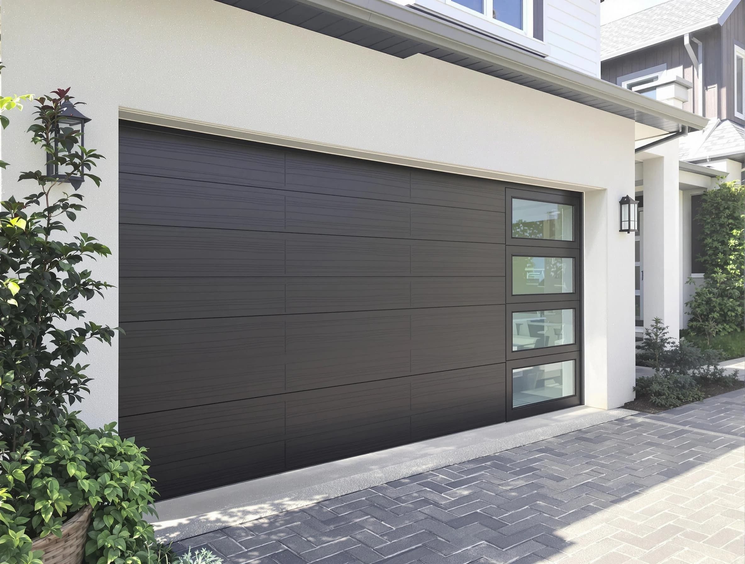 Custom garage door installation by Webster Garage Door Repair in Webster