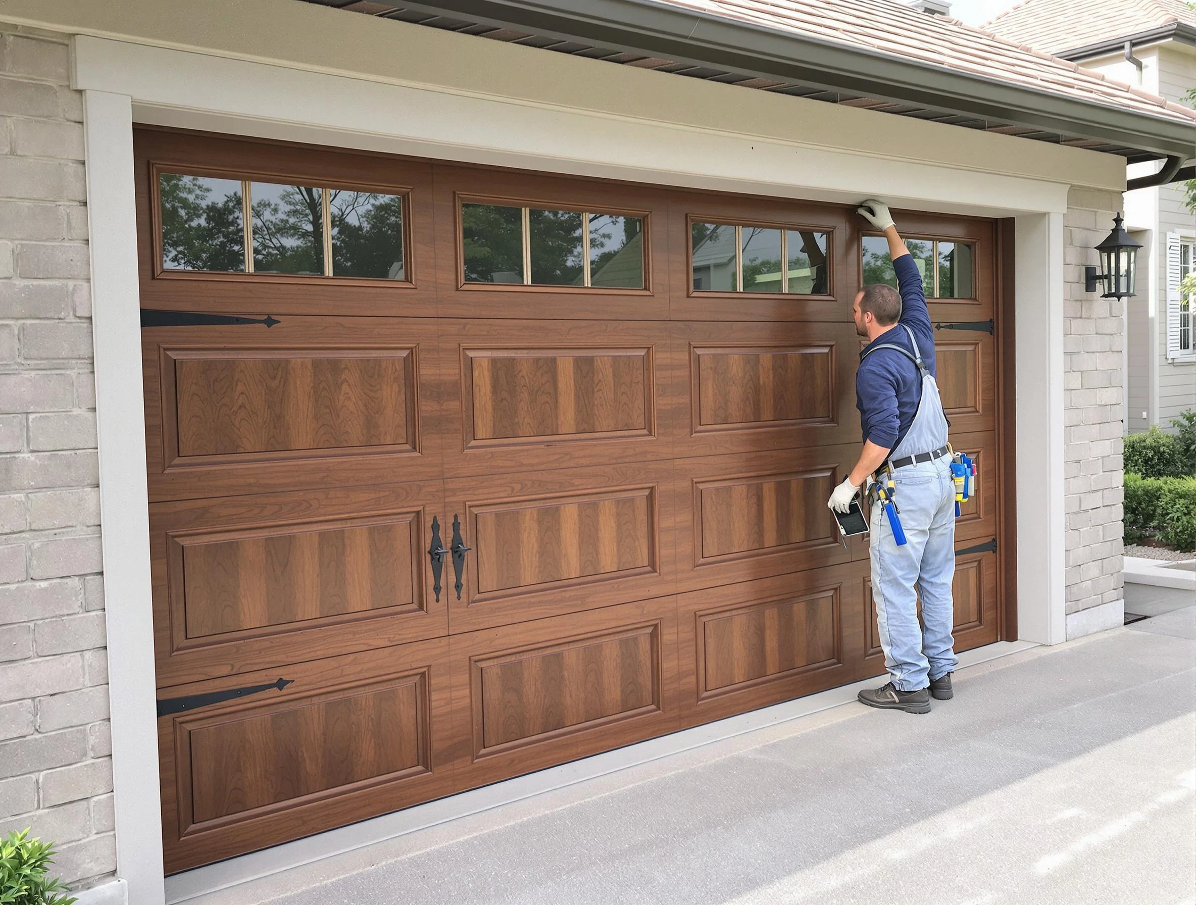 Custom garage door showcase by Webster Garage Door Repair in Webster