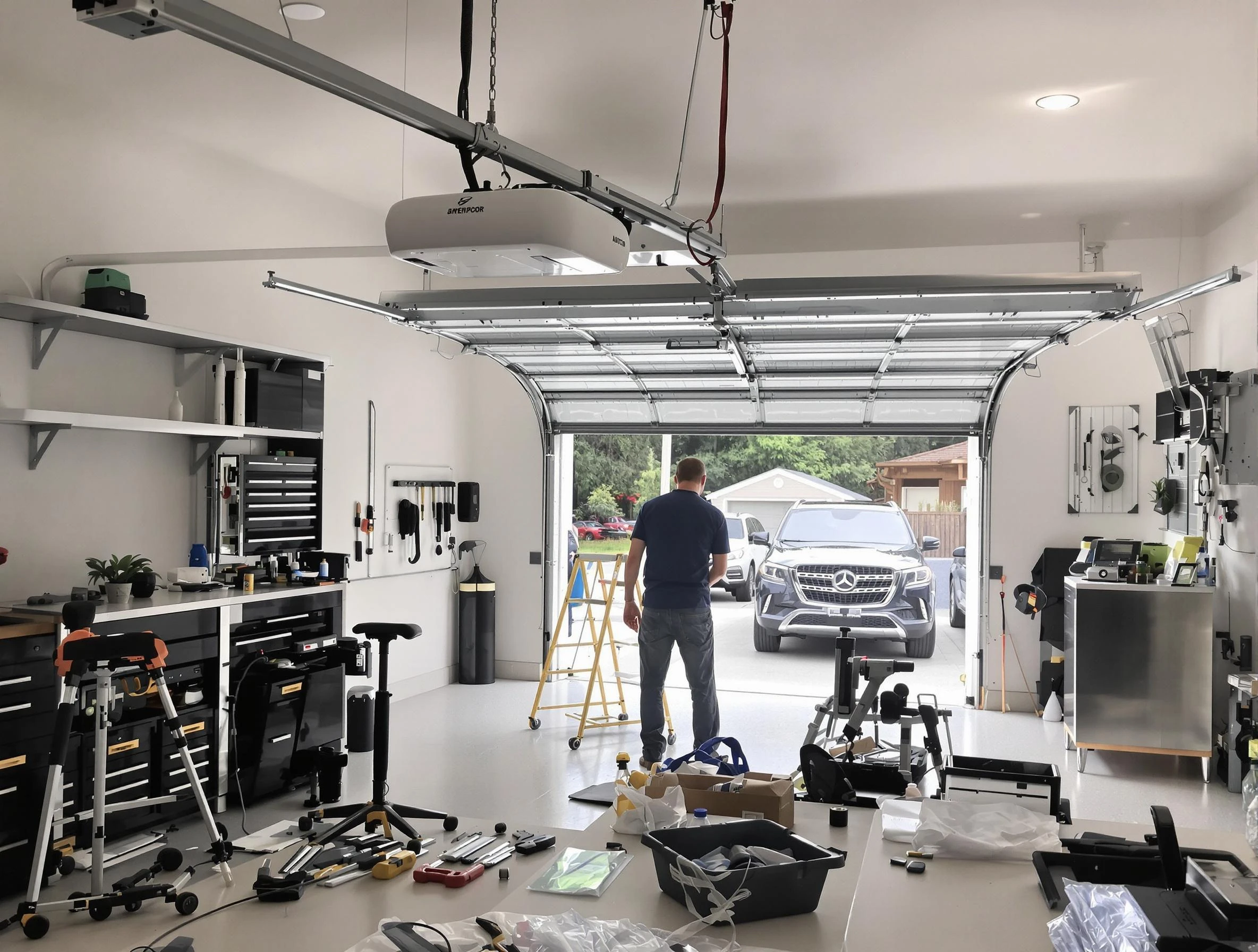 Garage door opener installation by Webster Garage Door Repair in Webster