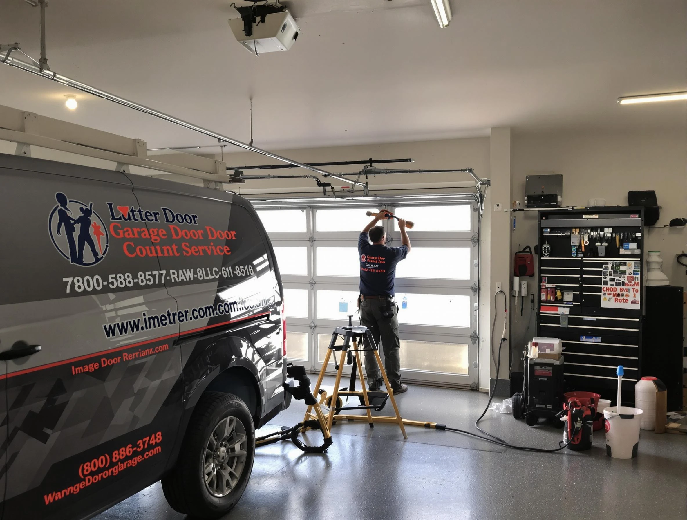 Webster Garage Door Repair rapid response team performing same-day repair in Webster