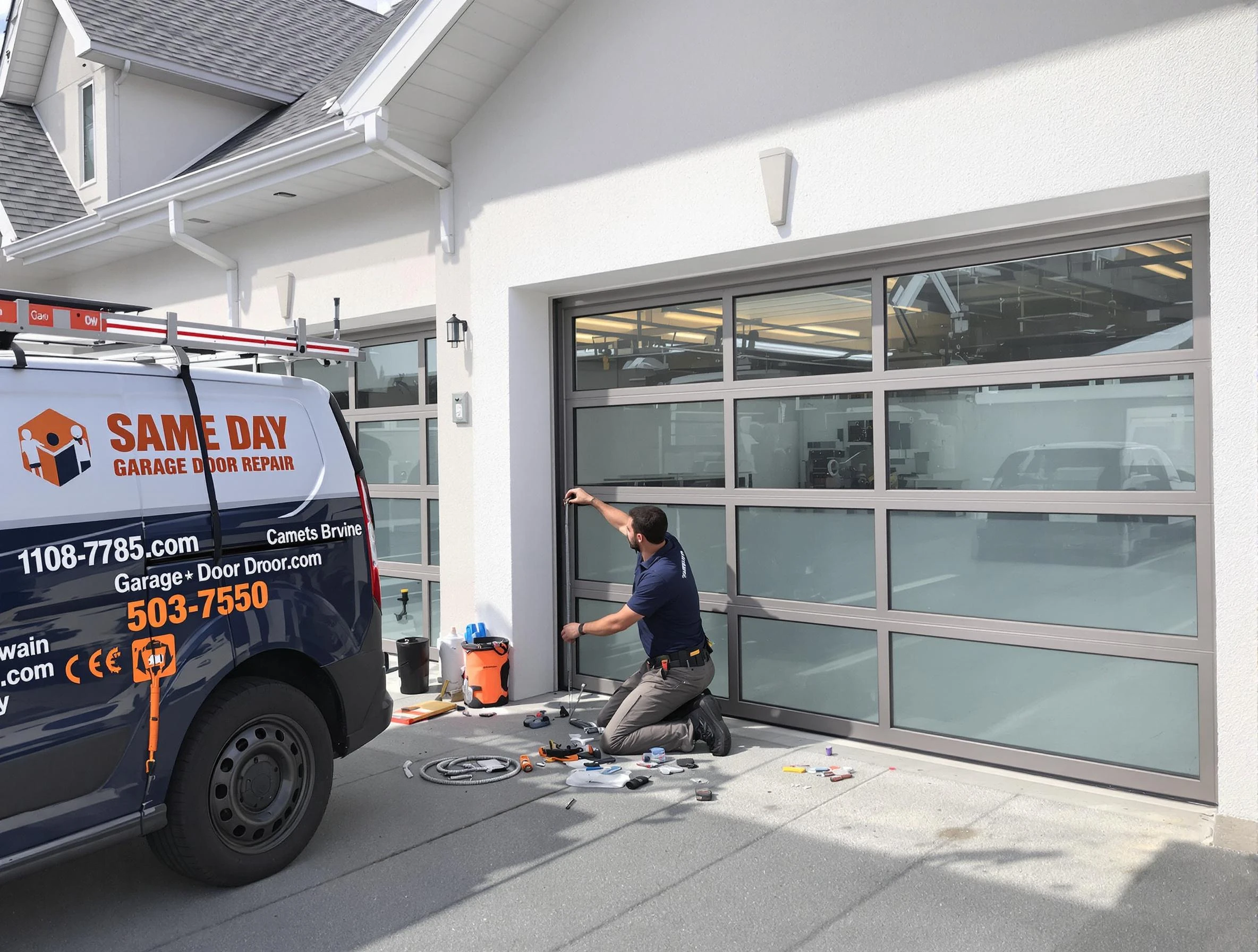 Same-day garage door repair service by Webster Garage Door Repair in Webster